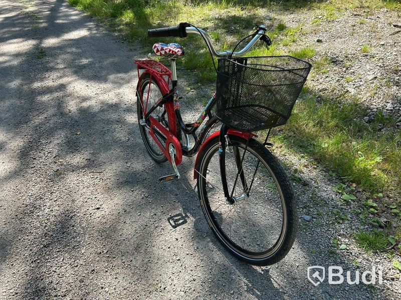 Cykel Monark, med korg och pakethållare