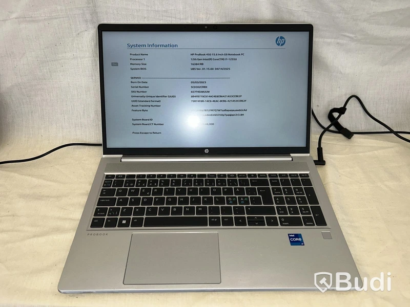 Laptop HP ProBook 450 G9, i7, 16 GB RAM