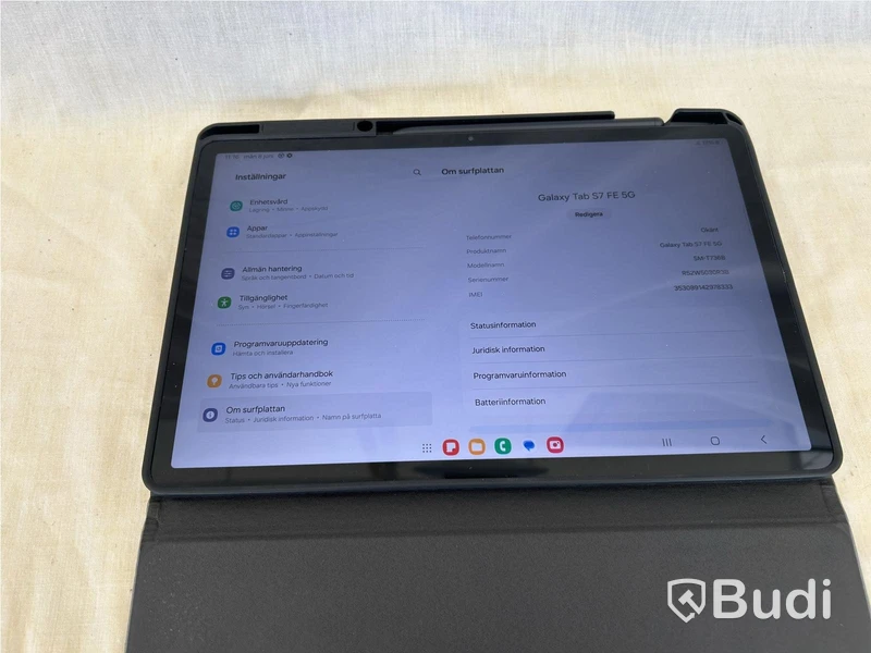 Surfplatta Samsung Galaxy Tab S7 FE 5G