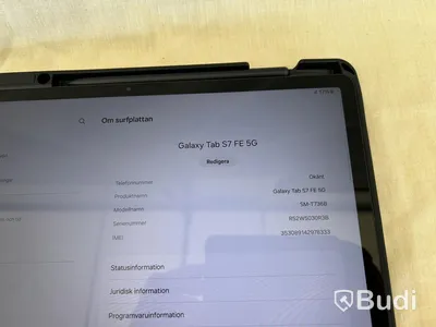 Surfplatta Samsung Galaxy Tab S7 FE 5G