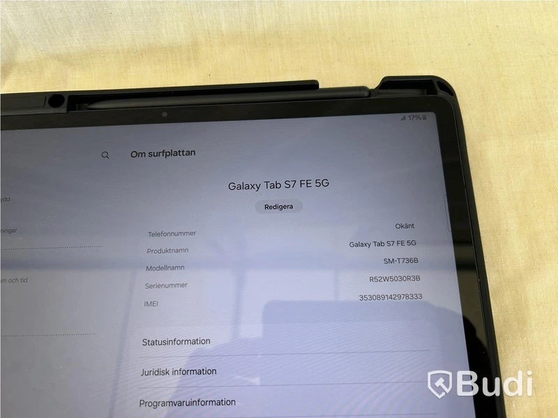 Surfplatta Samsung Galaxy Tab S7 FE 5G
