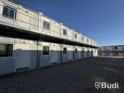 40 st Bodar med 2 lägenheter i varje (Modulby) - Etablering N (40 modular units with 2 apartments in each – Block N)