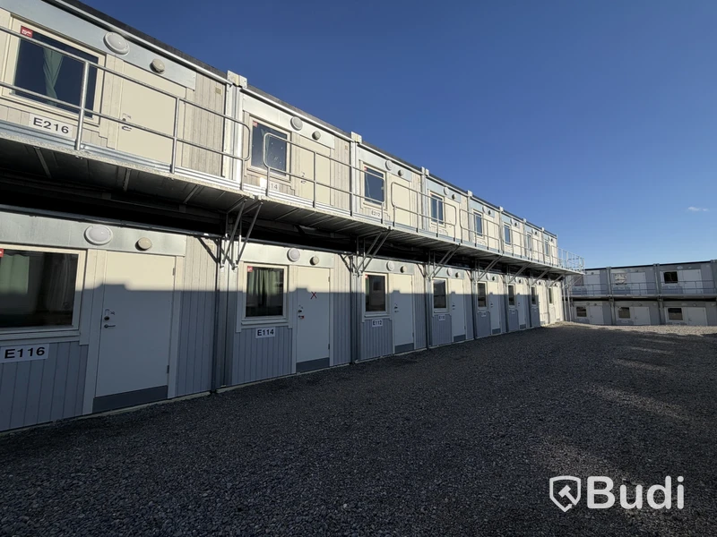 40 st Bodar med 2 lägenheter i varje (Modulby) - Etablering N (40 modular units with 2 apartments in each – Block N)