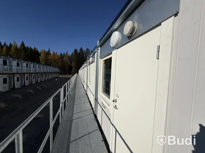 40 st Bodar med 2 lägenheter i varje (Modulby) - Etablering N (40 modular units with 2 apartments in each – Block N)