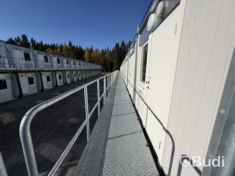 40 st Bodar med 2 lägenheter i varje (Modulby) - Etablering N (40 modular units with 2 apartments in each – Block N)