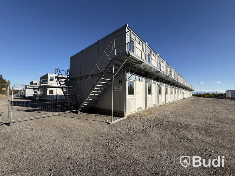 40 st Bodar med 2 lägenheter i varje (Modulby) - Etablering N (40 modular units with 2 apartments in each – Block N)