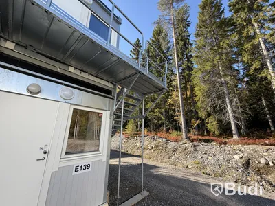 40 st Bodar med 2 lägenheter i varje (Modulby) - Etablering M (40 modular units with 2 apartments in each – Block M)