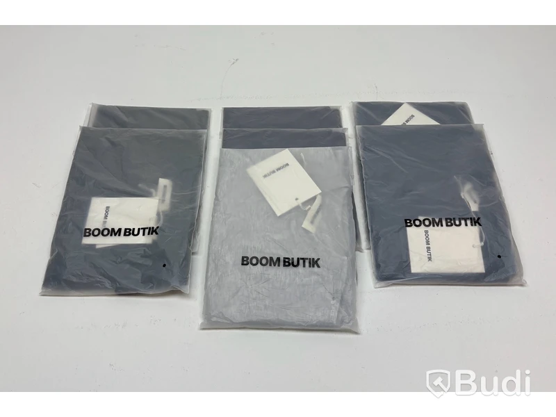 7 st. Tshirt BoomButik, blandade färger, unisex, stl. XXS