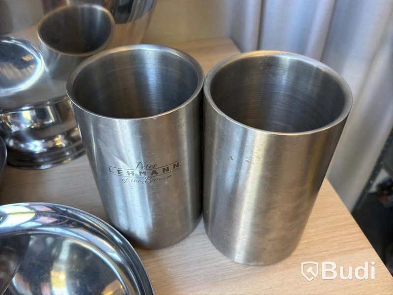 Food mill, bowls, trays, coolers, etc. in stainless steel