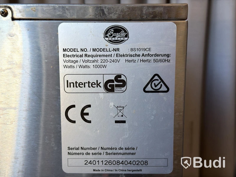 Rökskåp Bradley BS1019CE | 2024
