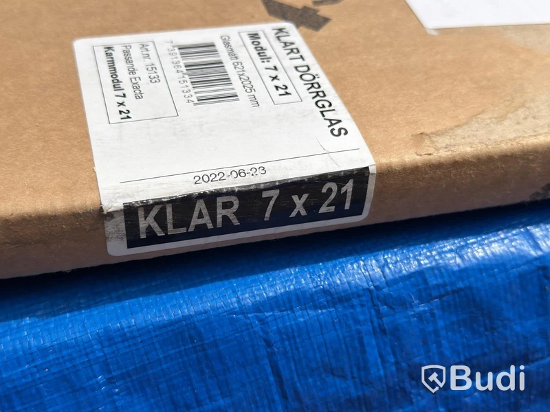 Bastudörr Exakta Modul 7 x 21, 690×2080 mm
