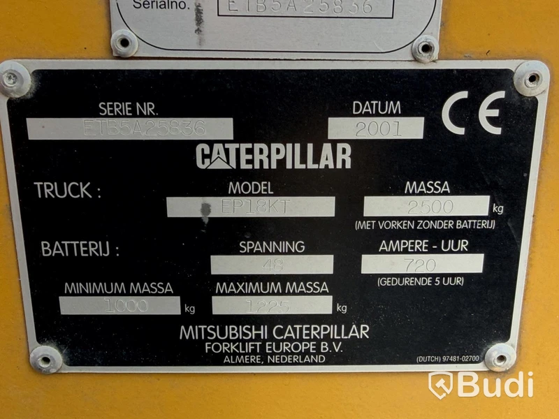 Eltruck Caterpillar 18 -2001 (rep-objekt)