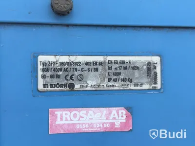 Main Distribution Board El-Björn ZFSF 160, 400 V, 140 kg