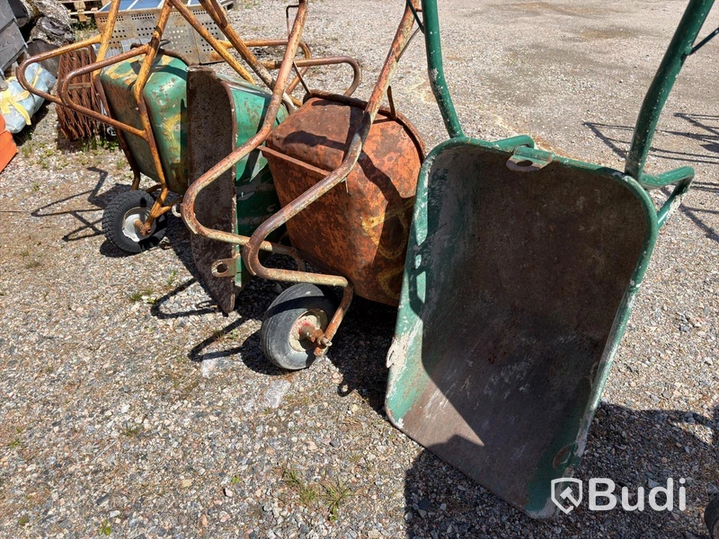 Cementblandare och brukvagnar