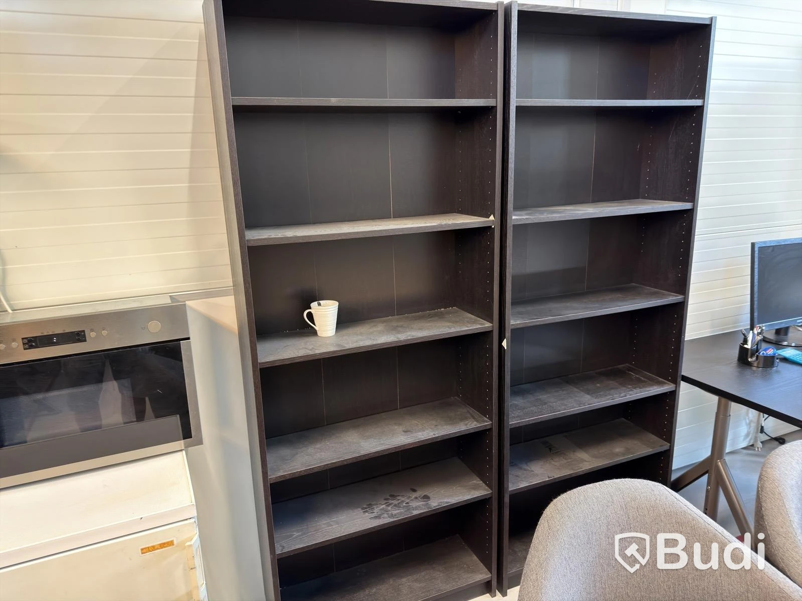 Black office furniture, large lot, etc.