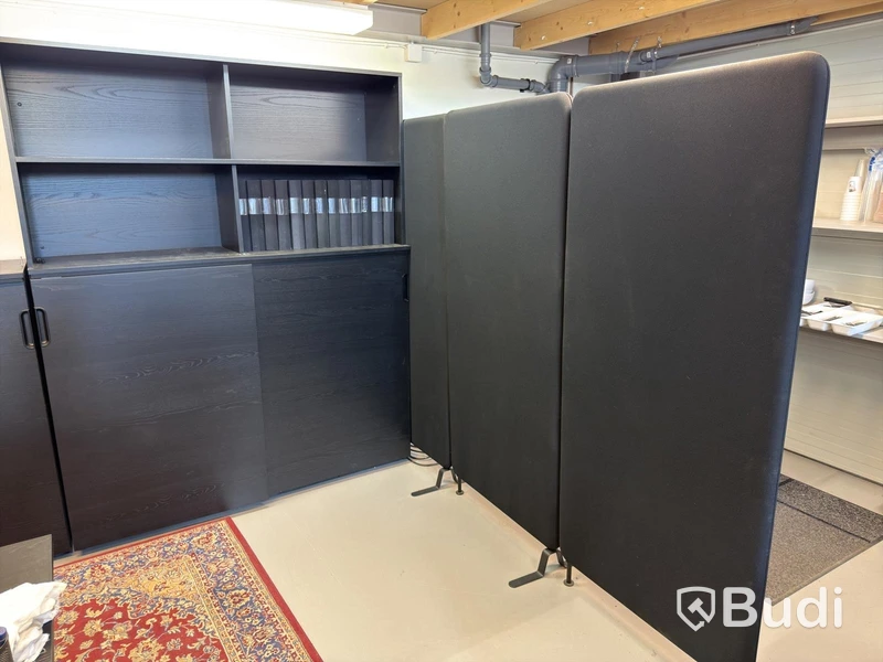 Black office furniture, large lot, etc.