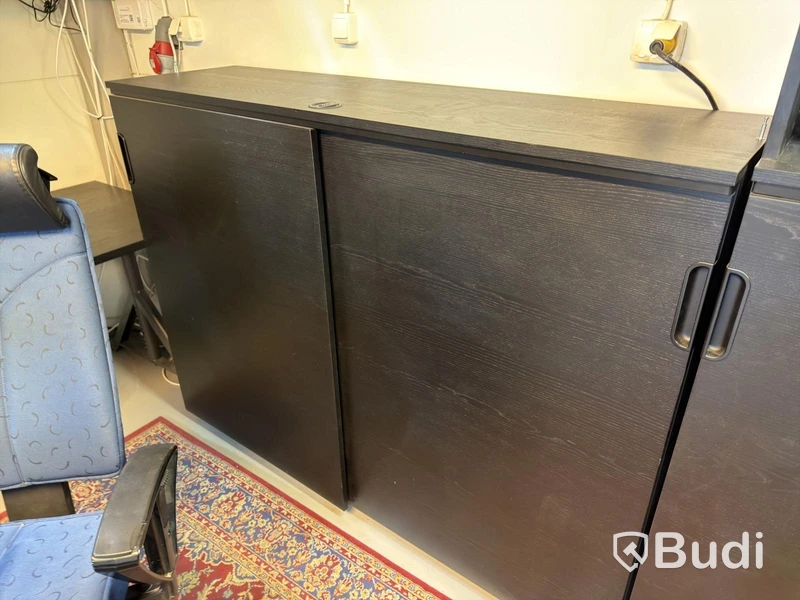 Black office furniture, large lot, etc.