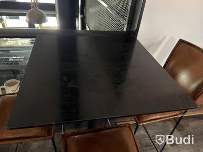 Bar tables with stools