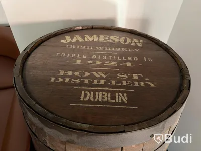 Two wooden barrels