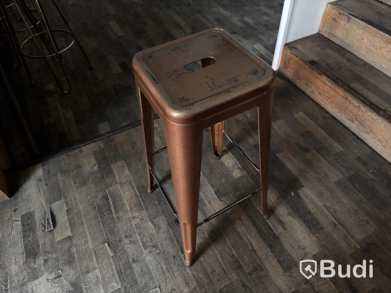 Metal bar stools, 4 pcs
