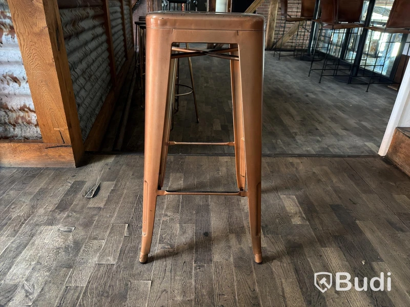 Metal bar stools, 4 pcs
