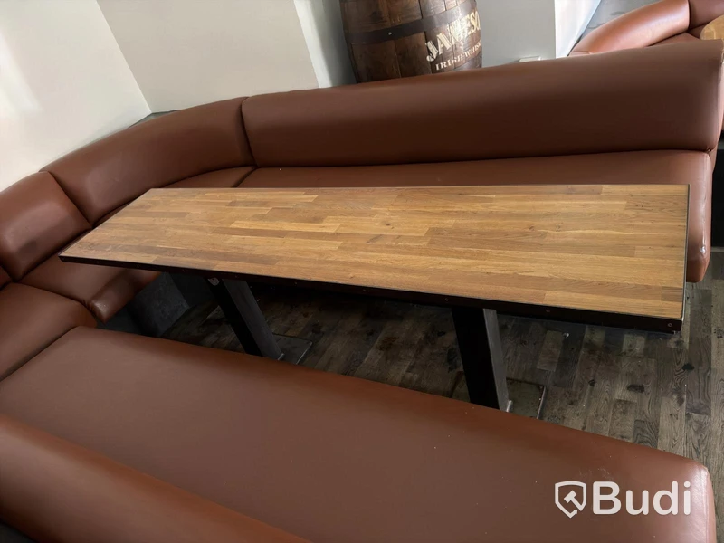 Tables, set of 3, floor-mounted