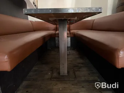 Tables, set of 3, floor-mounted