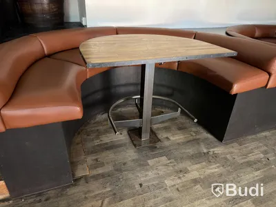 Tables, set of 3, floor-mounted