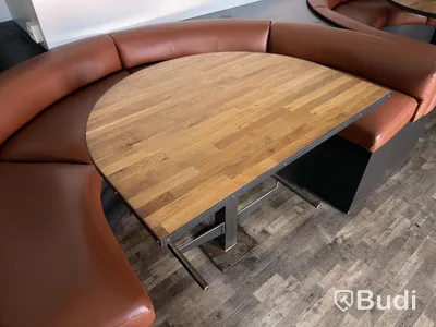 Tables, set of 3, floor-mounted