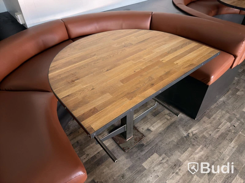 Tables, set of 3, floor-mounted