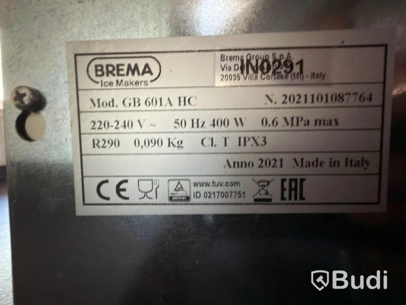 Ismaskin Brema GB 601A HC, 2021, 400 W