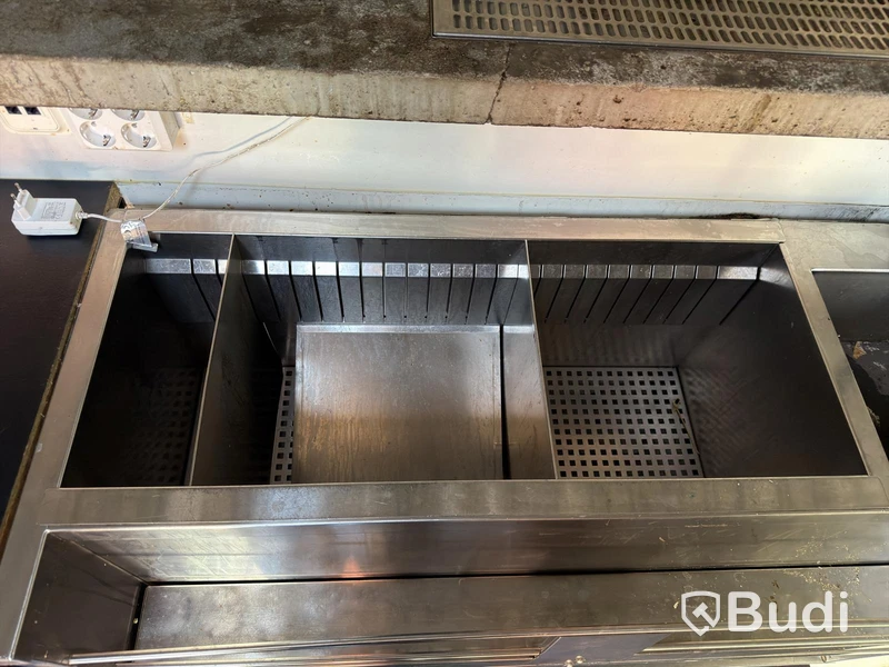 Barbänk rostfri, 130×55