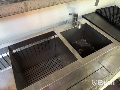 Barbänk rostfri, 130×55