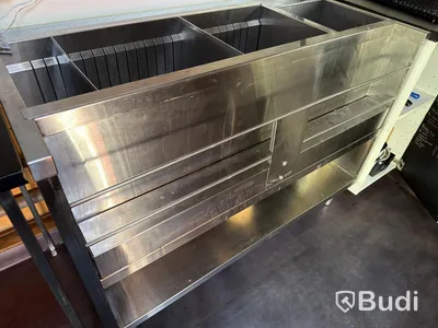 Barbänk rostfri, 130×55