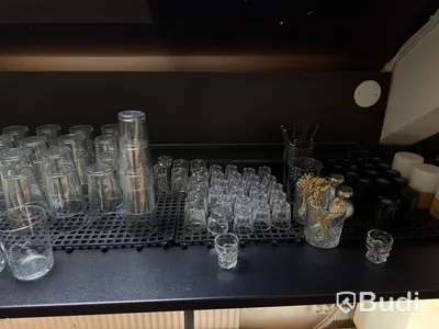 Glassware and bar accessories, lot