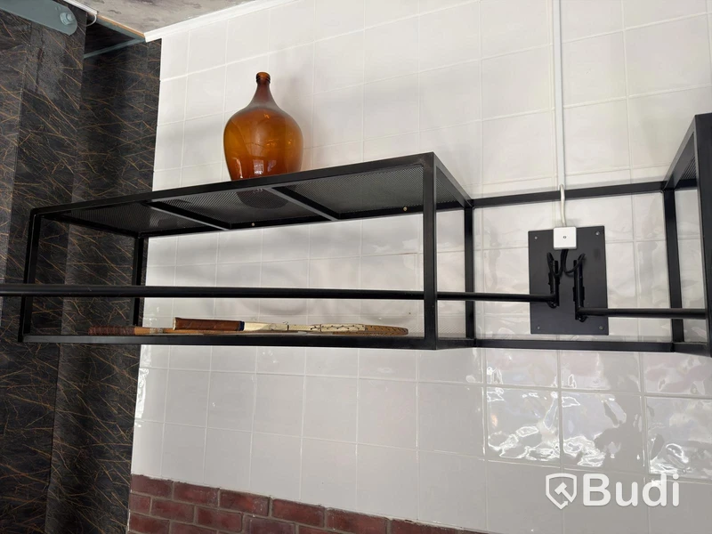Wall-mounted shelves, 2 pcs, metal