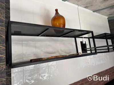 Wall-mounted shelves, 2 pcs, metal