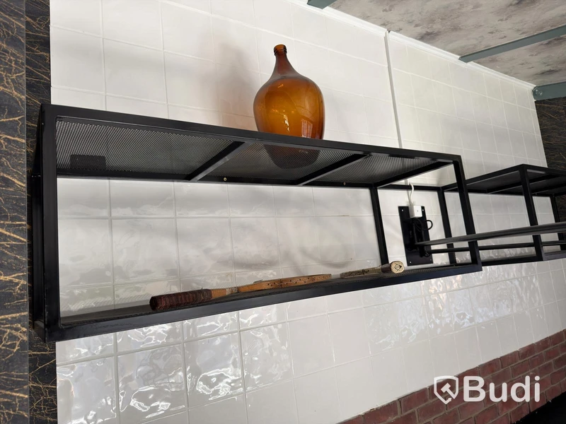 Wall-mounted shelves, 2 pcs, metal