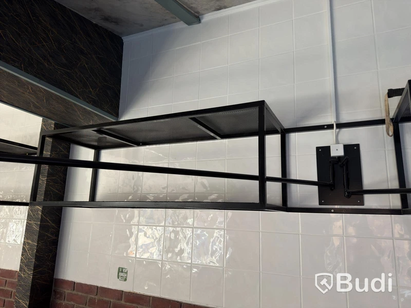 Wall-mounted shelves, 2 pcs, metal