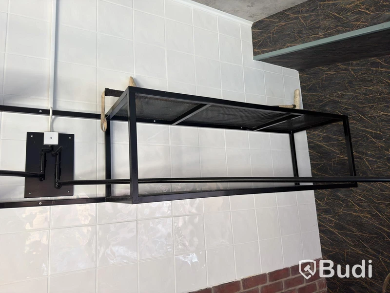Wall-mounted shelves, 2 pcs, metal
