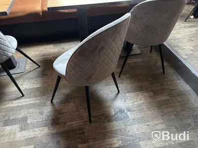 Restaurangbord, 2 bord, 4 stolar