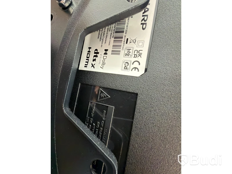 Sharp 43-inch TV with wall mount