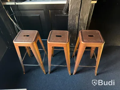 Bar stools, 3 pcs