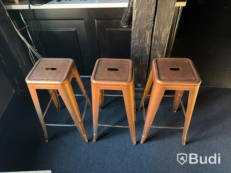 Bar stools, 3 pcs
