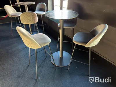Bar furniture, 3 tables and 9 bar stools