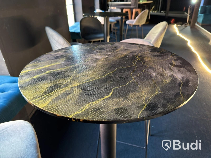 Bar furniture, 3 tables and 9 bar stools