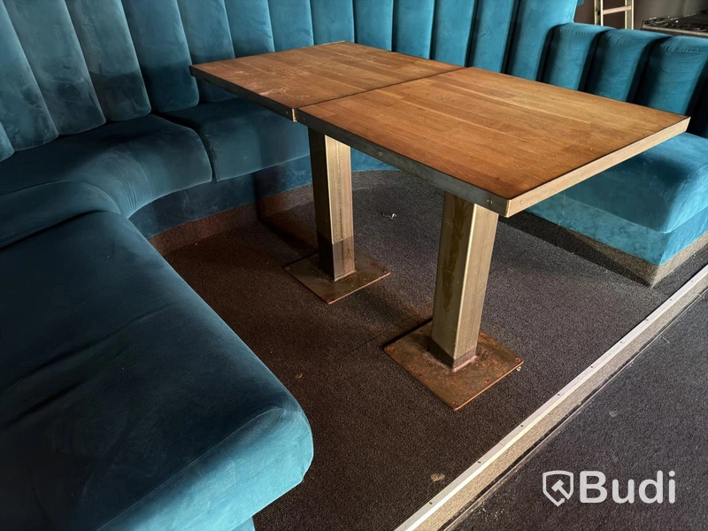 Dining tables, wood, 2 pcs, 61 x 61 cm, 71 cm high