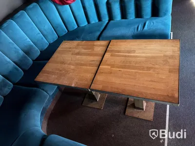 Dining tables, wood, 2 pcs, 61 x 61 cm, 71 cm high