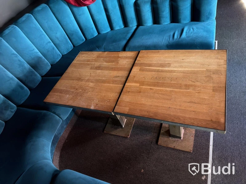 Dining tables, wood, 2 pcs, 61 x 61 cm, 71 cm high