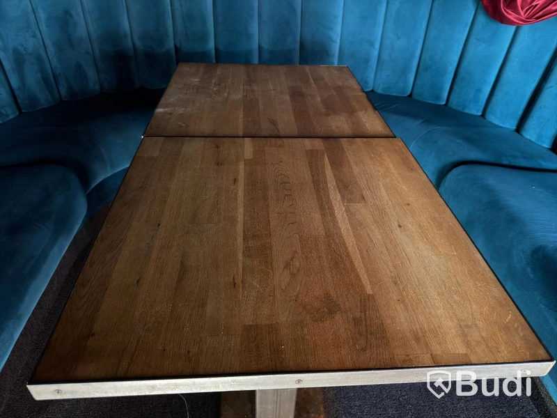 Dining tables, wood, 2 pcs, 61 x 61 cm, 71 cm high